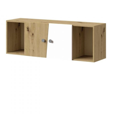 Závěsná skříňka CHIMA 1 - dub artisan / bílá / šedá