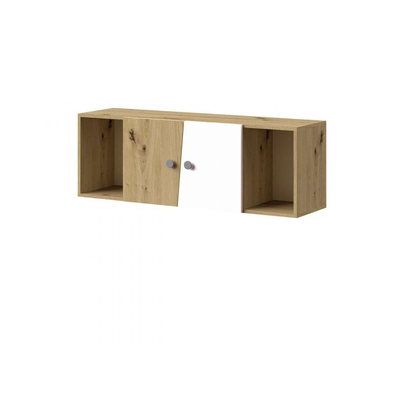 Závěsná skříňka CHIMA 1 - dub artisan / bílá / šedá