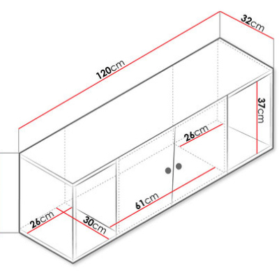 Závěsná skříňka CHIMA 1 - dub artisan / bílá / šedá
