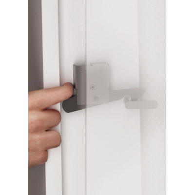 Sklápěcí postel se skříňkami 140x200 CELENA 3 - bílá / lesklá bílá