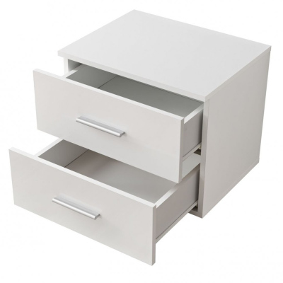 Noční stolek BEKY - dub sonoma / bílý 2