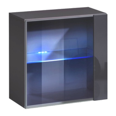 Závěsná vitrína RIONATA 8 - grafit