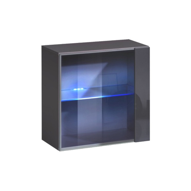 Závěsná vitrína RIONATA 8 - grafit