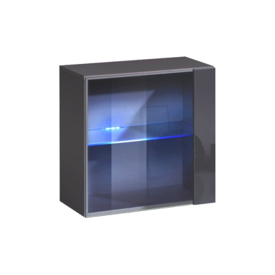 Závěsná vitrína RIONATA 8 - grafit