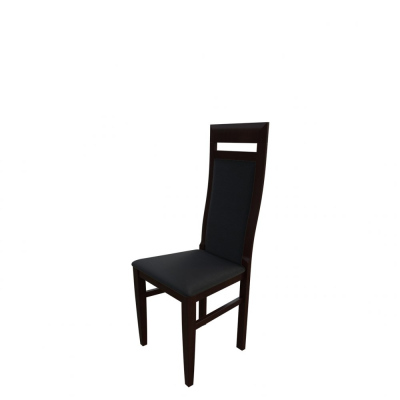 Jídelní židle MOVILE 43 - ořech / černá ekokůže
