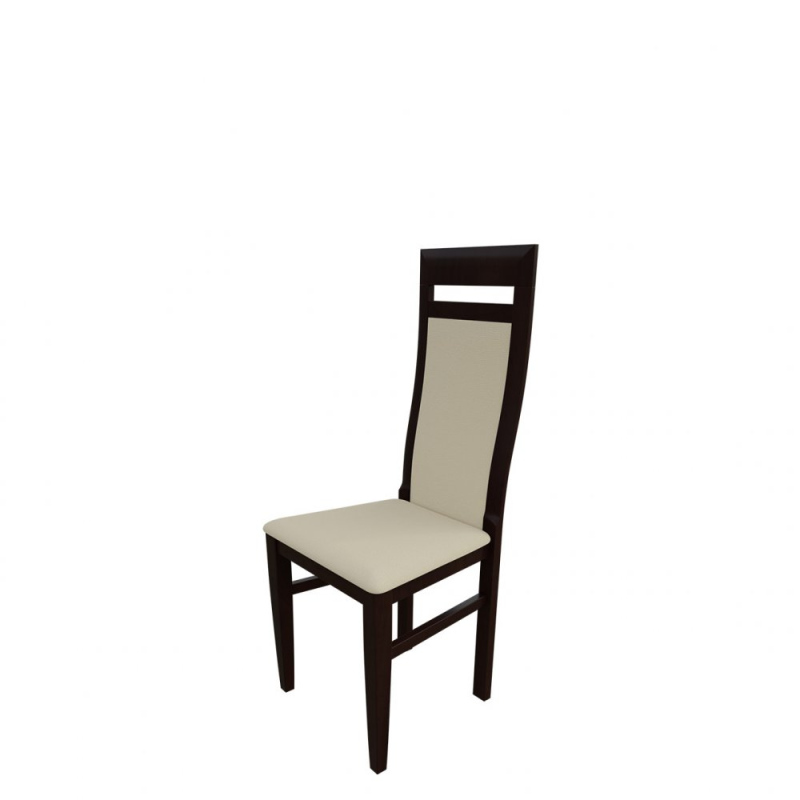 Jídelní židle MOVILE 43 - ořech / béžová ekokůže