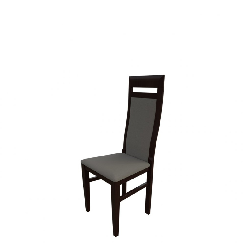 Jídelní židle MOVILE 43 - ořech / šedá ekokůže