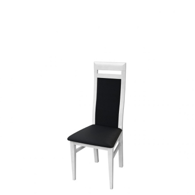 Jídelní židle MOVILE 43 - bílá / černá ekokůže