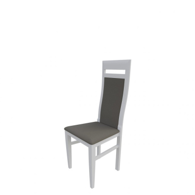 Jídelní židle MOVILE 43 - bílá / šedá ekokůže