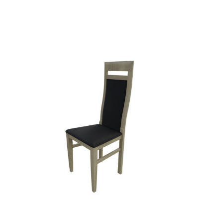 Jídelní židle MOVILE 43 - dub sonoma / černá ekokůže