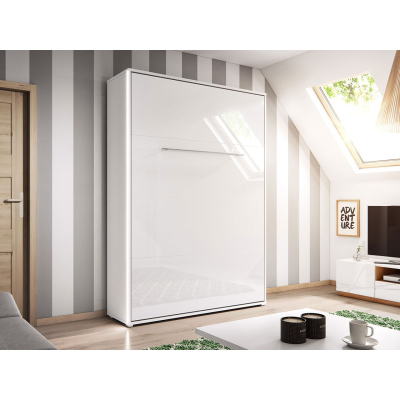 Vertikální sklápěcí postel 90x200 CELENA 1 - bílá