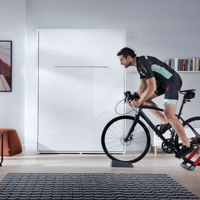 Vertikální sklápěcí postel 90x200 CELENA 1 - bílá