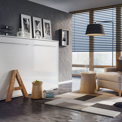 Horizontální sklápěcí postel 120x200 CELENA 1 - bílá