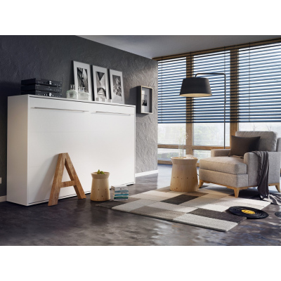 Horizontální sklápěcí postel 90x200 CELENA 1 - bílá