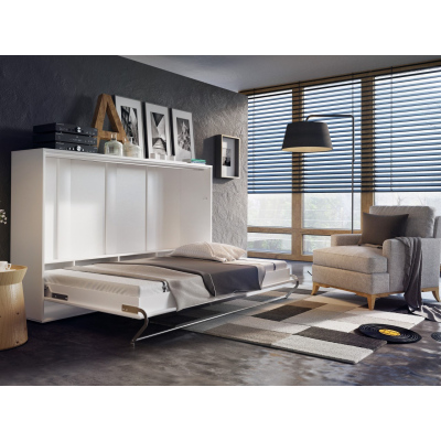 Horizontální sklápěcí postel 90x200 CELENA 1 - bílá
