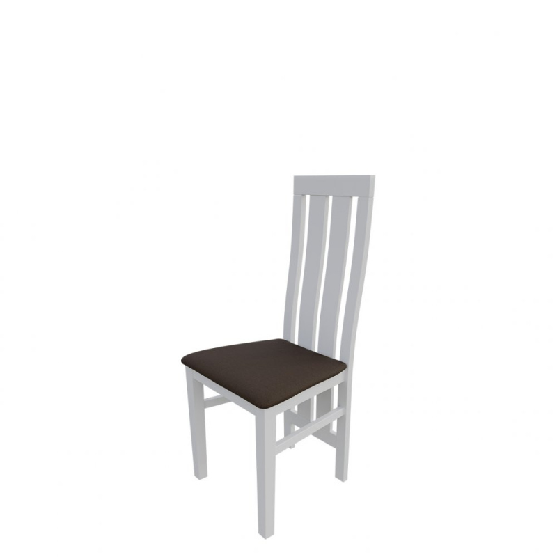 Jídelní židle MOVILE 42 - bílá / tmavá hnědá 1