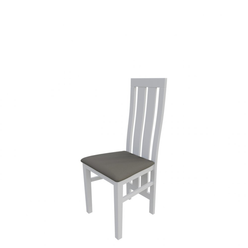 Jídelní židle MOVILE 42 - bílá / šedá ekokůže