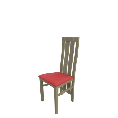Jídelní židle MOVILE 42 - dub sonoma / červená ekokůže