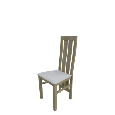 Jídelní židle MOVILE 42 - dub sonoma / bílá ekokůže