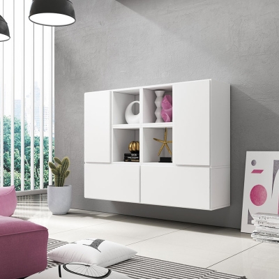 Stěna do obývacího pokoje NORMANDIA 19 - bílá