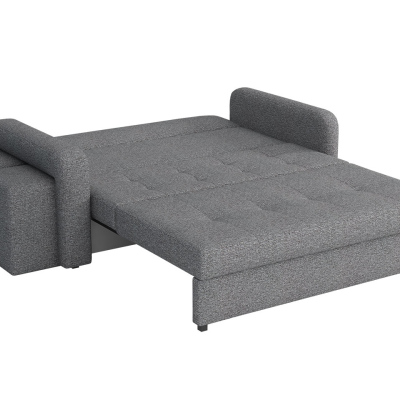 Rozkládací pohovka s taburety BELA HOME 2 - černá, levé provedení