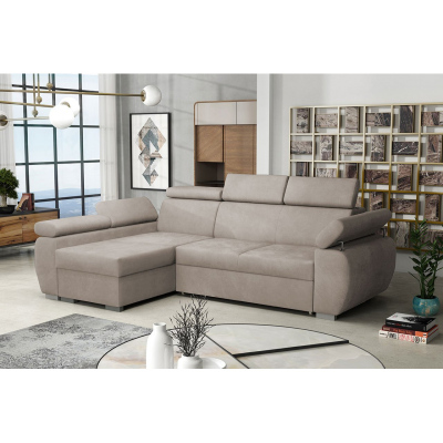 Rohová sedací souprava ORITUKO MINI - béžová, levý roh