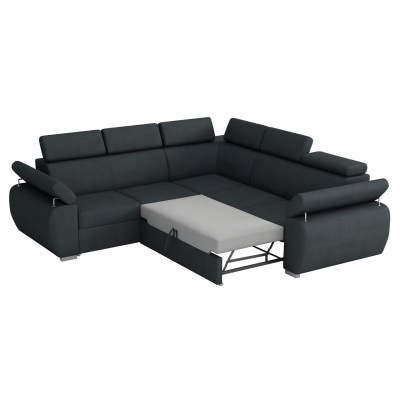 Rozkládací rohová sedačka ORITUKO MAXI - světlá šedá