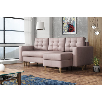 Rohová sedací souprava KALABOZO - růžová