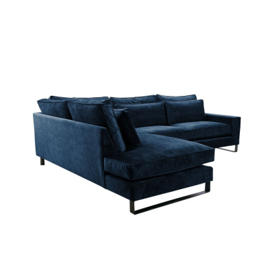 Rohová sedací souprava JACINTO - zelená, pravý roh