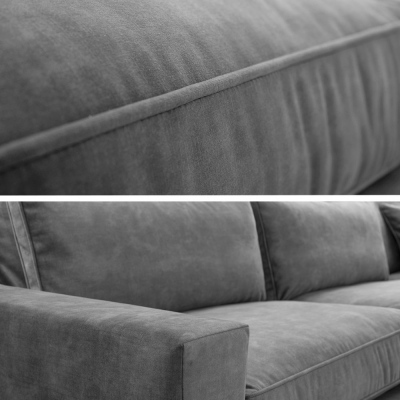 Rohová sedací souprava JACINTO - růžová, pravý roh