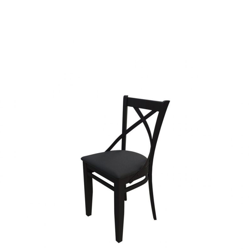 Židle do jídelny MOVILE 41 - wenge / černá ekokůže