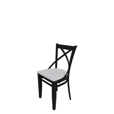 Židle do jídelny MOVILE 41 - wenge / bílá ekokůže
