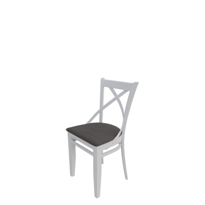 Židle do jídelny MOVILE 41 - bílá / tmavá hnědá 2