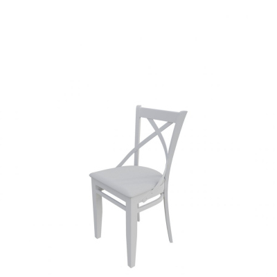 Židle do jídelny MOVILE 41 - bílá / bílá ekokůže