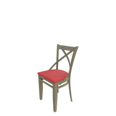 Židle do jídelny MOVILE 41 - dub sonoma / červená ekokůže