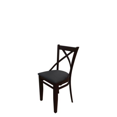 Židle do jídelny MOVILE 41 - ořech / černá ekokůže