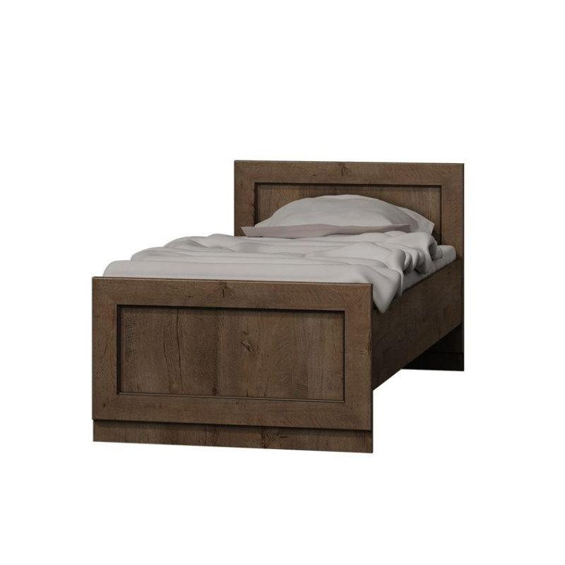 Jednolůžková postel 90x200 MERLO - dub lefkas