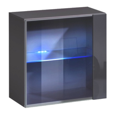 Stěna do obývacího pokoje RIONATA 19 - bílá / grafit