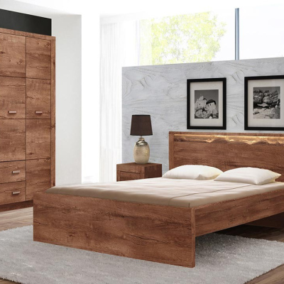 Ložnicová sestava s postelí 160x200 CHALAPATA - jasan světlý