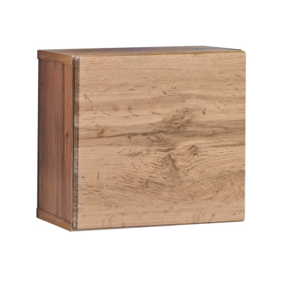 Stěna do obývacího pokoje RIONATA 21 - černá / dub wotan