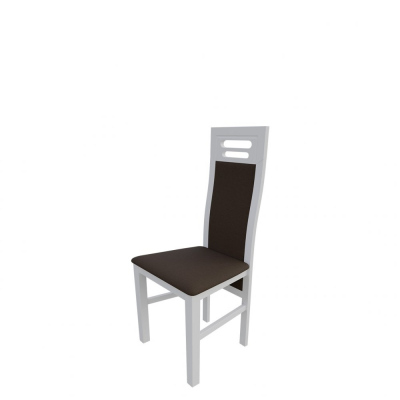 Židle do jídelny MOVILE 40 - bílá / tmavá hnědá 1