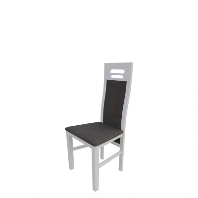 Židle do jídelny MOVILE 40 - bílá / tmavá hnědá 2