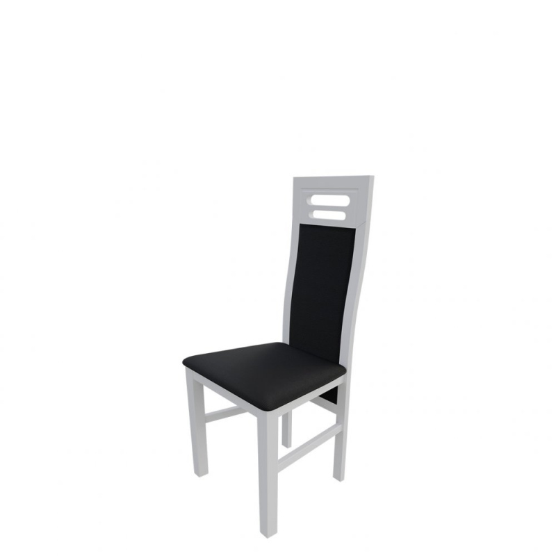 Židle do jídelny MOVILE 40 - bílá / černá ekokůže