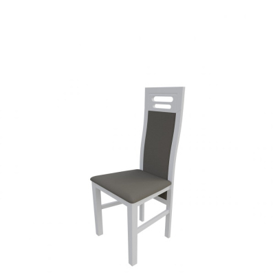 Židle do jídelny MOVILE 40 - bílá / šedá ekokůže