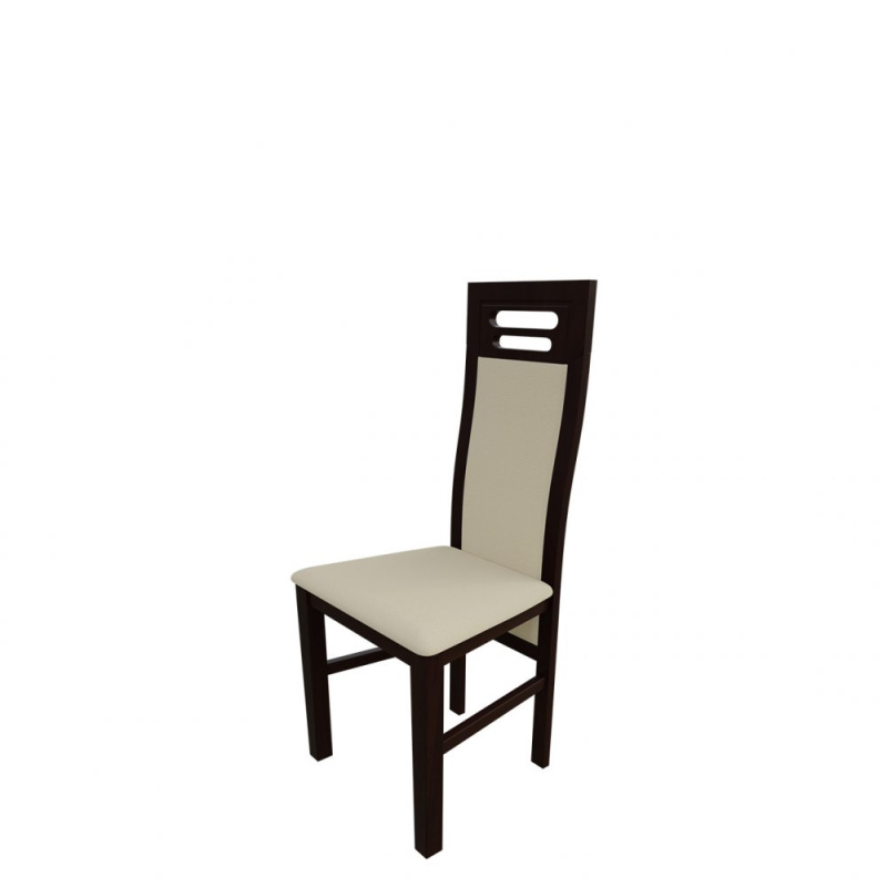 Židle do jídelny MOVILE 40 - ořech / béžová ekokůže
