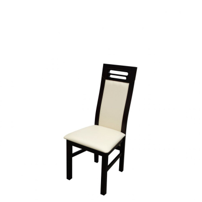 Židle do jídelny MOVILE 40 - wenge / béžová ekokůže