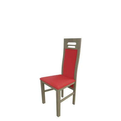 Židle do jídelny MOVILE 40 - dub sonoma / červená ekokůže