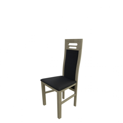 Židle do jídelny MOVILE 40 - dub sonoma / černá ekokůže