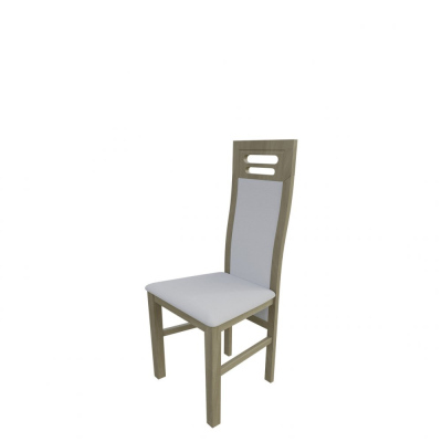 Židle do jídelny MOVILE 40 - dub sonoma / bílá ekokůže