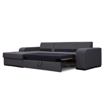 Rozkládací sedačka s úložným prostorem ASTREAS - šedá, pravý roh